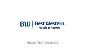 Best Western Hotels & Resorts Logo | Registration Bags | Corporate Sponsor